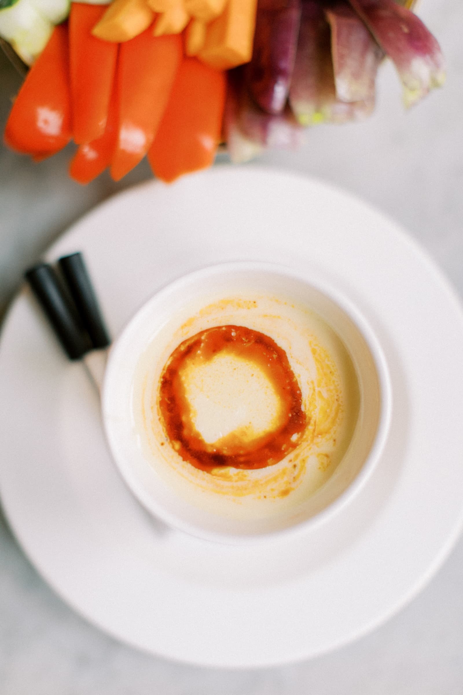 Fresh crudités with house-made dip